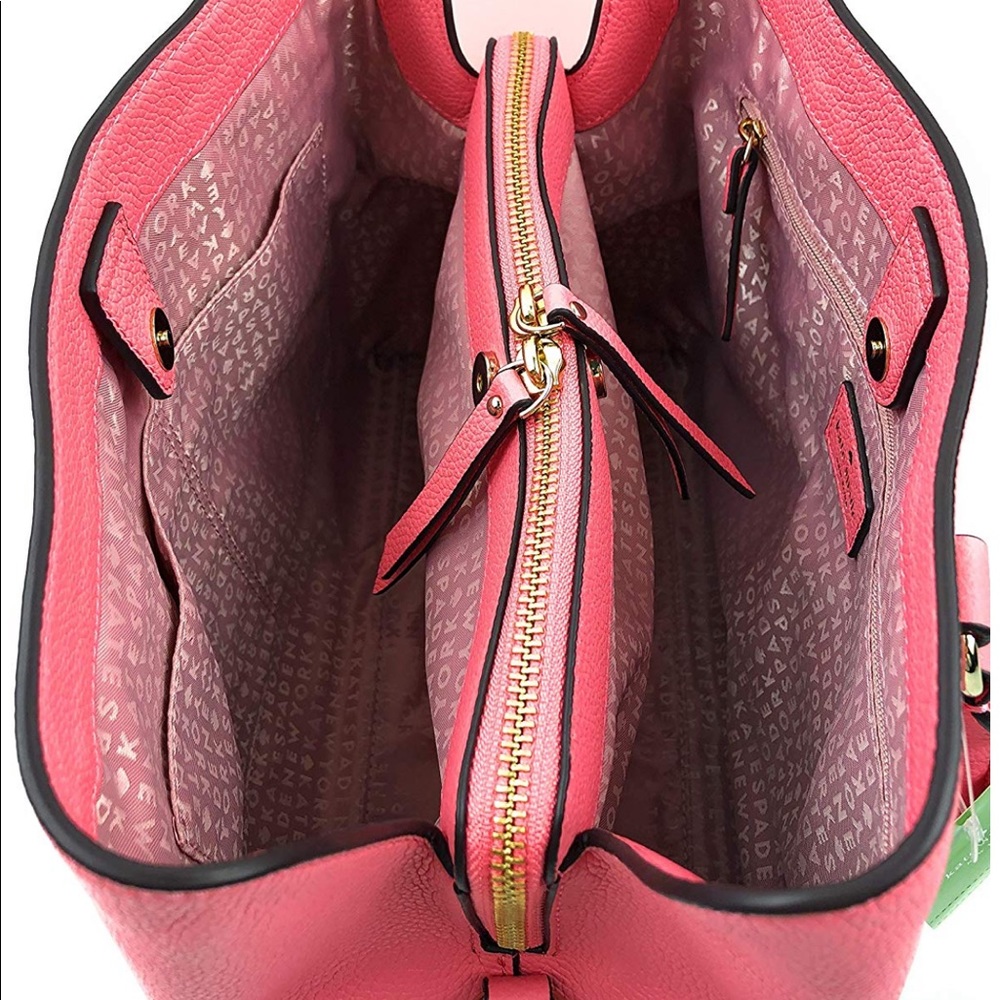 ‼️SALE‼️NWT Kate spade coral Satchel Crossbody - Picture 8 of 8